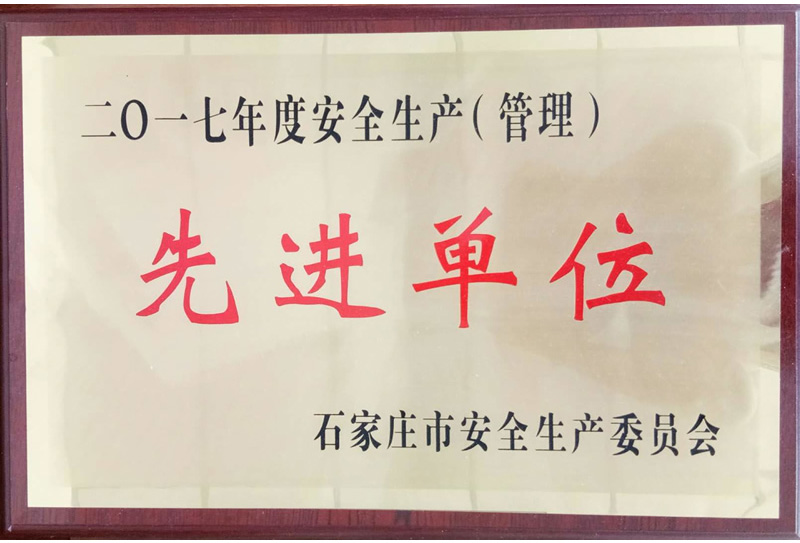 市安委會先進(jìn)單位2017